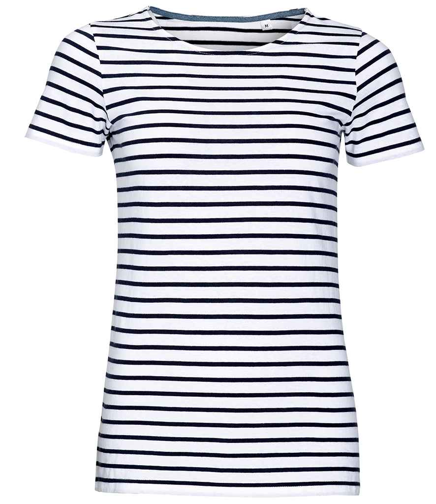 SOLS Ladies Miles Striped T