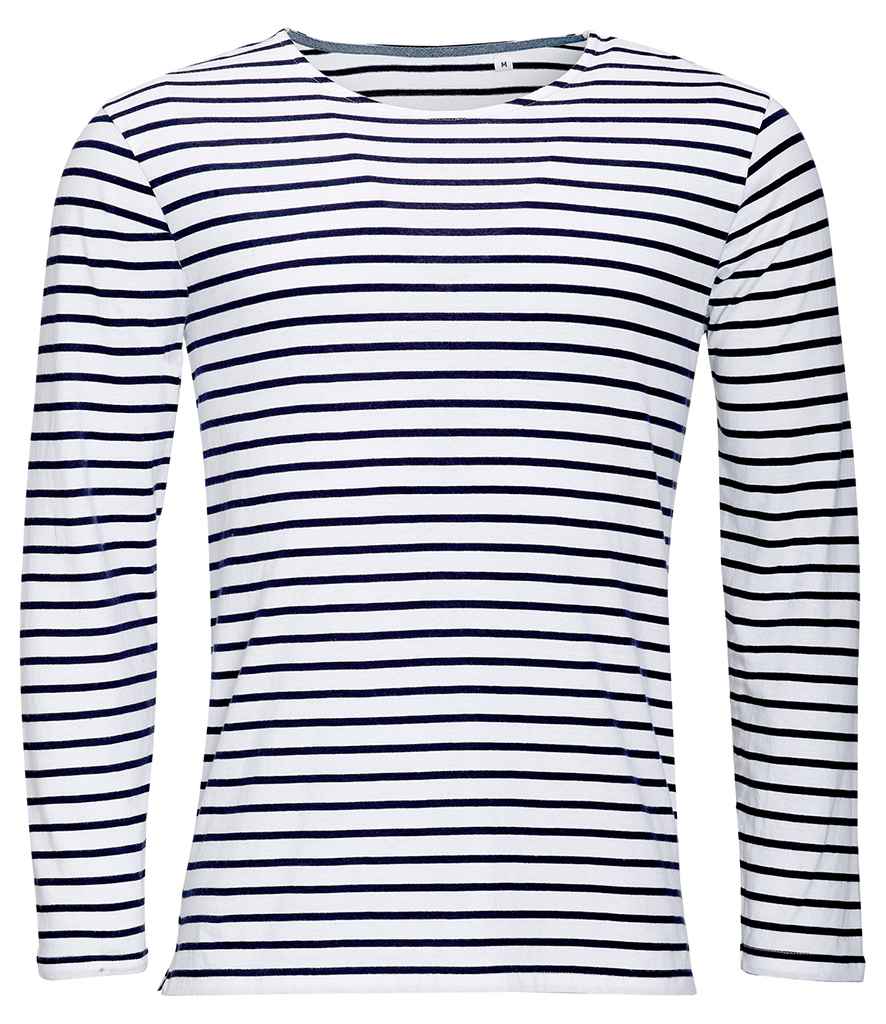 SOLS Marine L/S Striped T
