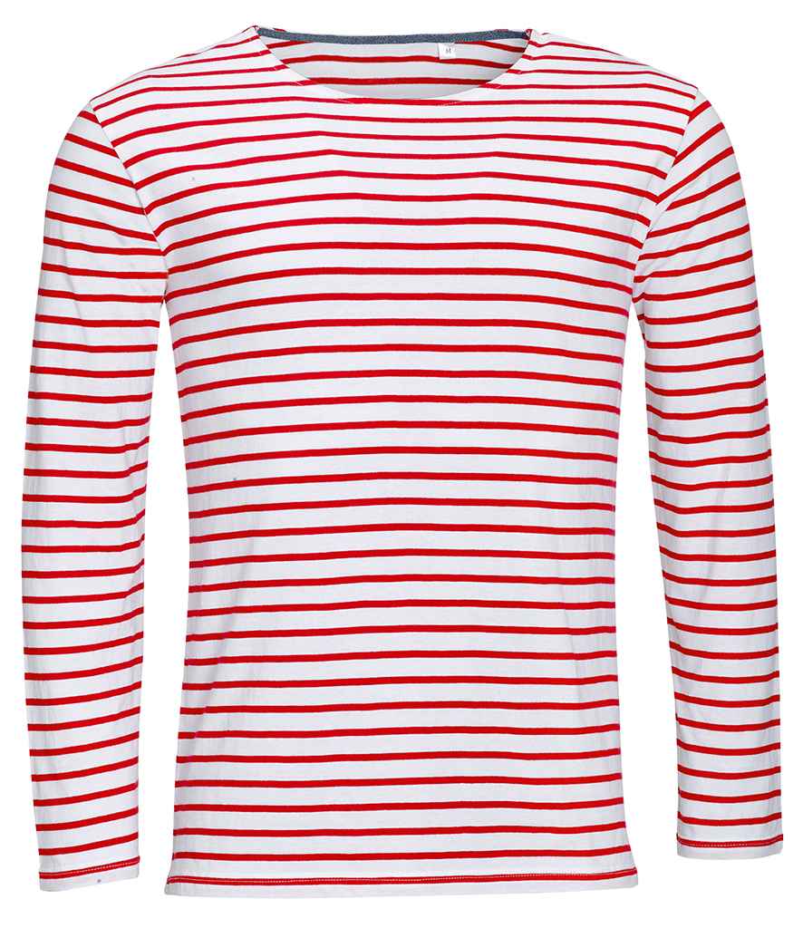 SOLS Marine L/S Striped T