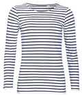 SOLS Lds Marine L/S Striped T