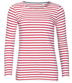 SOLS Lds Marine L/S Striped T