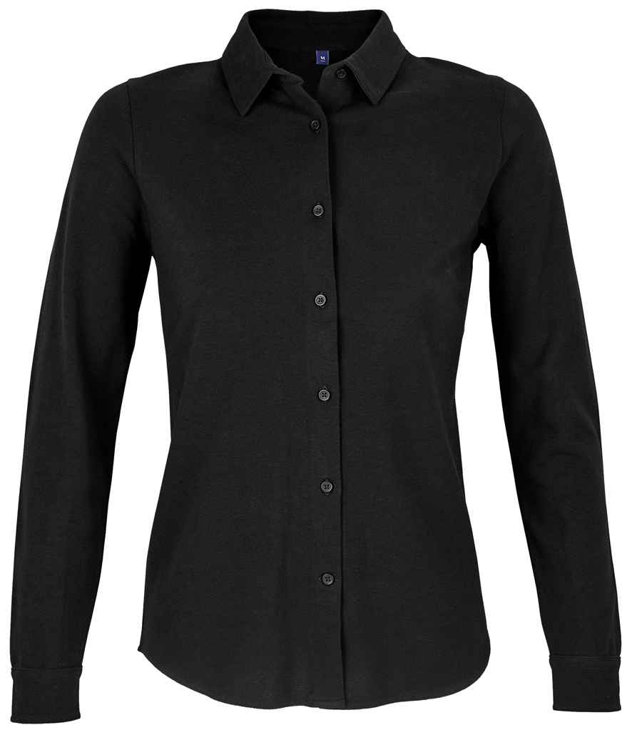 Neoblu Basile Ladies L/S Pique Cotton Shirt