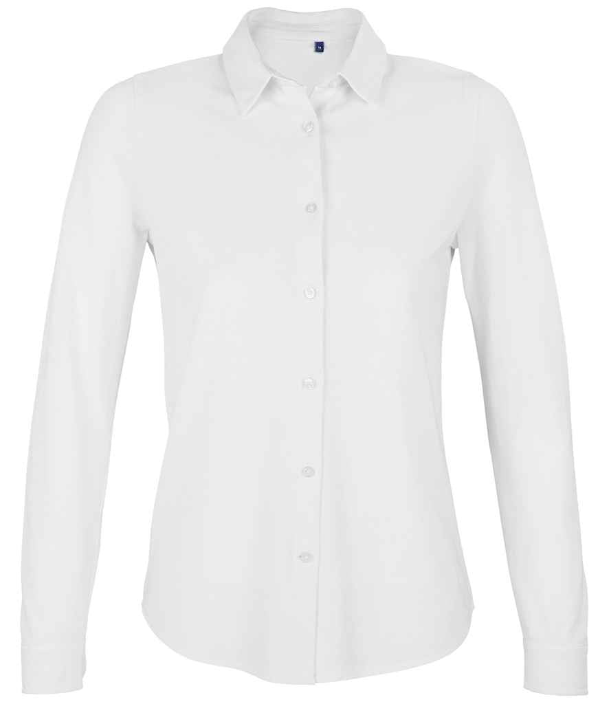 Neoblu Basile Ladies L/S Pique Cotton Shirt