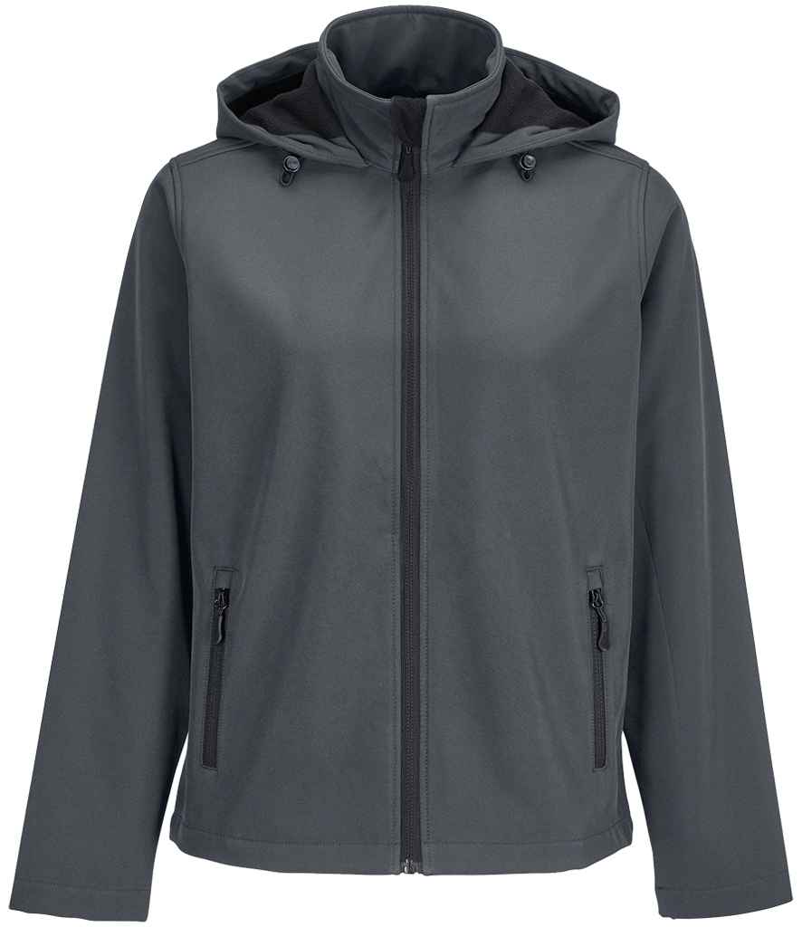 SOLS Lds Race Hooded Softshell Jkt