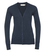 Russ. Ath. Coll. Lds V Neck Cardigan