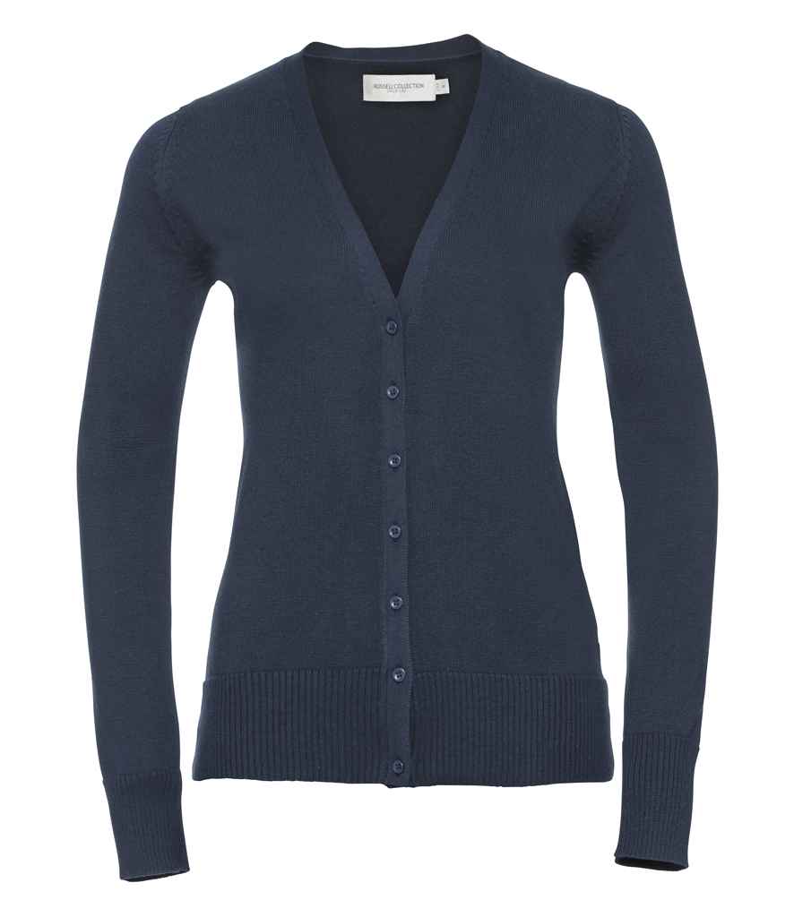 Russ. Ath. Coll. Lds V Neck Cardigan