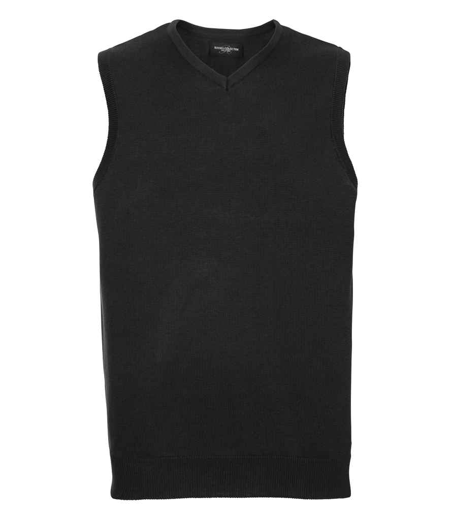 Russ. Ath. Coll. Sleeveless V Neck Sweater