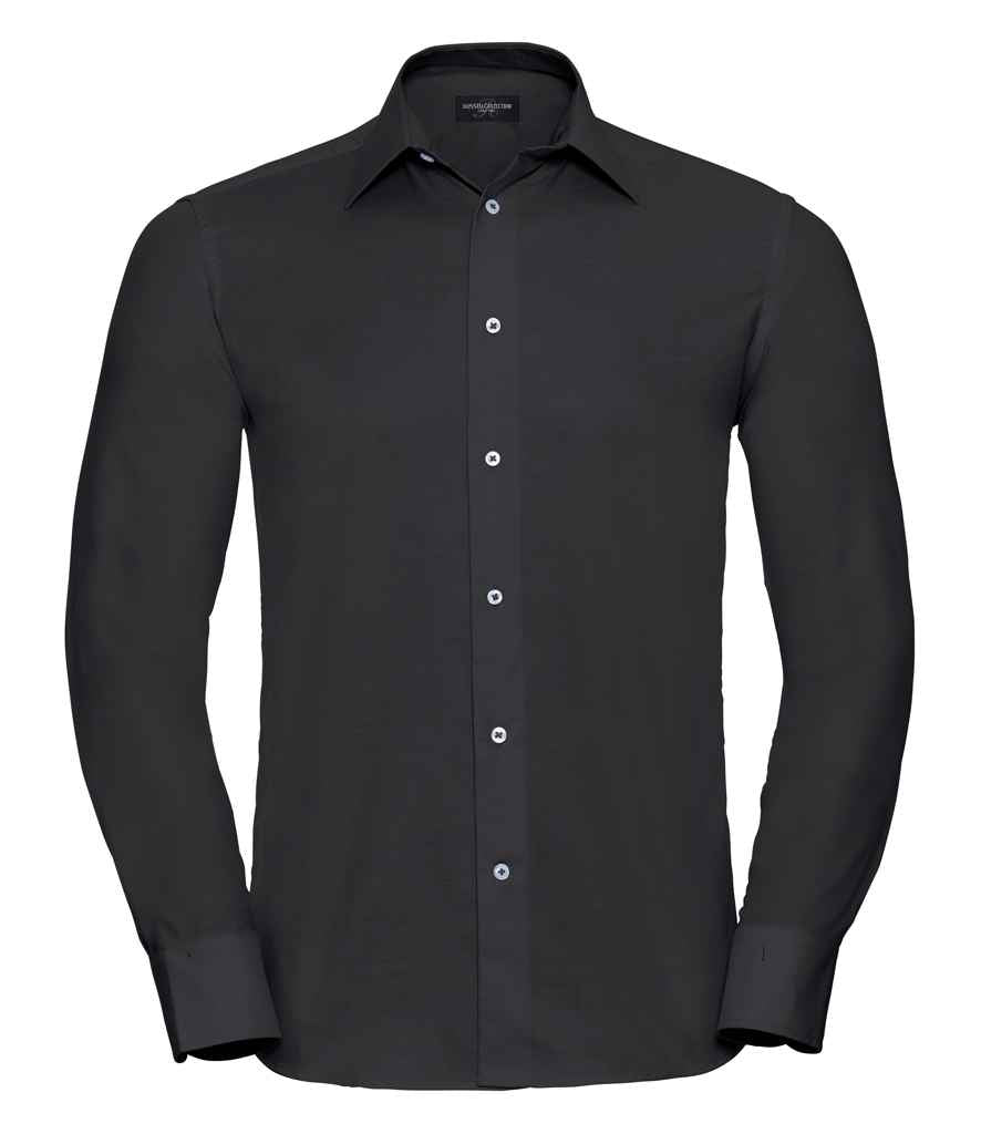 Russ. Ath. Coll. L/S Tailored Oxf. Shirt