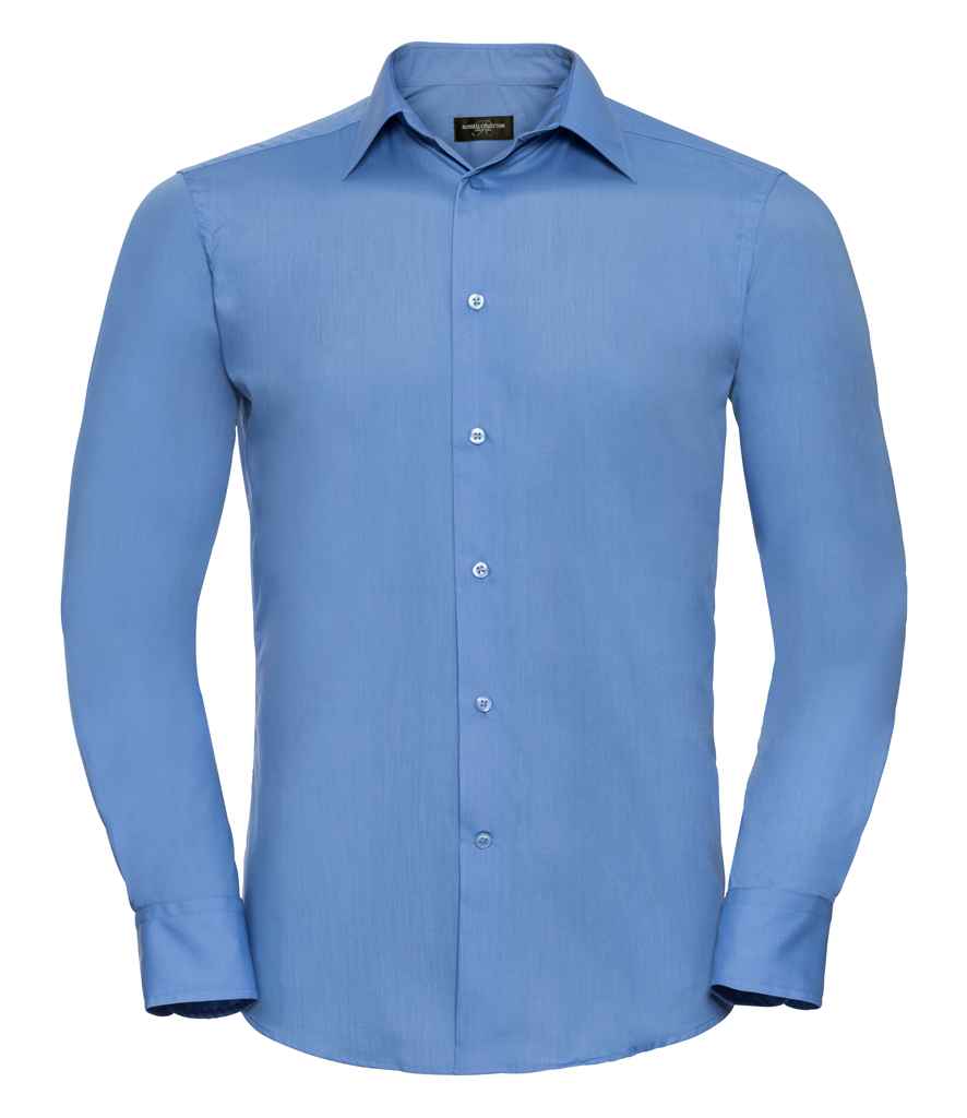 Russ. Ath. Coll. L/S Poly Cotton Poplin Sht