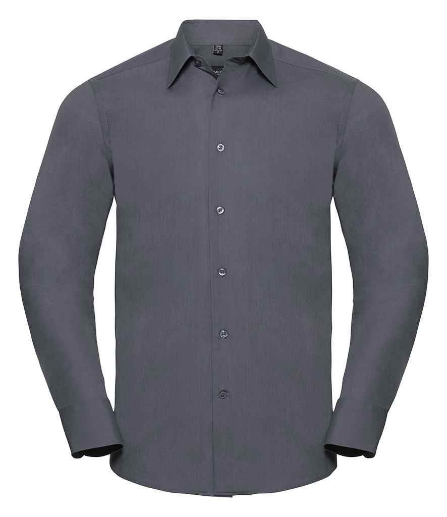 Russ. Ath. Coll. L/S Poly Cotton Poplin Sht
