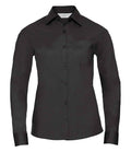 Russ. Ath. Coll. Lds Poplin L/S Shirt