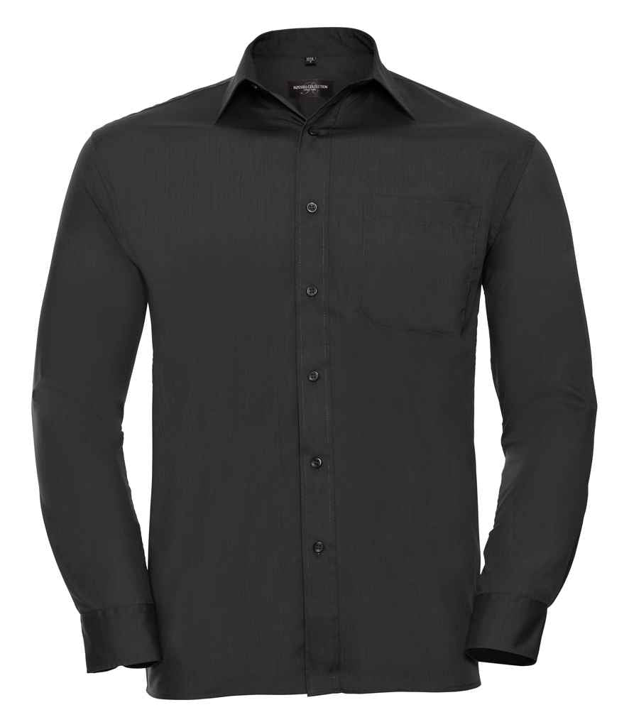 Russ. Ath. Coll. L/S Poplin Shirt