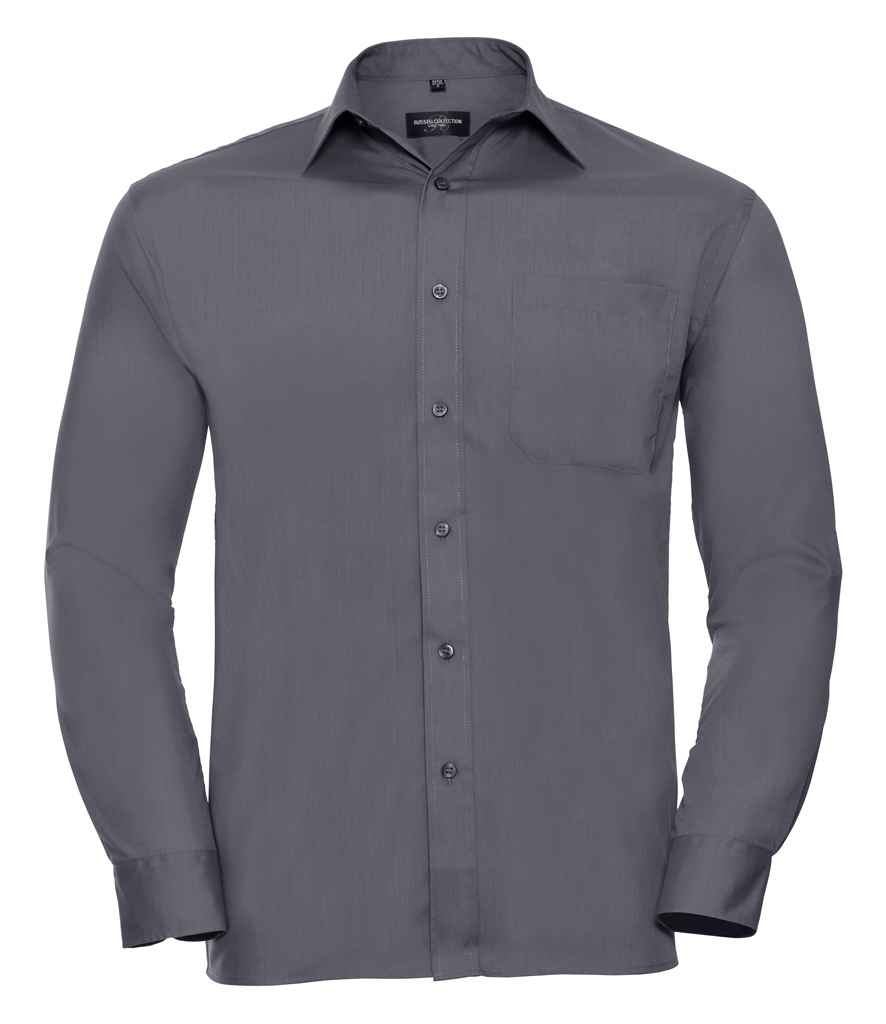 Russ. Ath. Coll. L/S Poplin Shirt