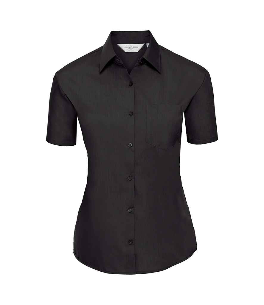 Russ. Ath. Coll. Lds Poplin S/S Shirt