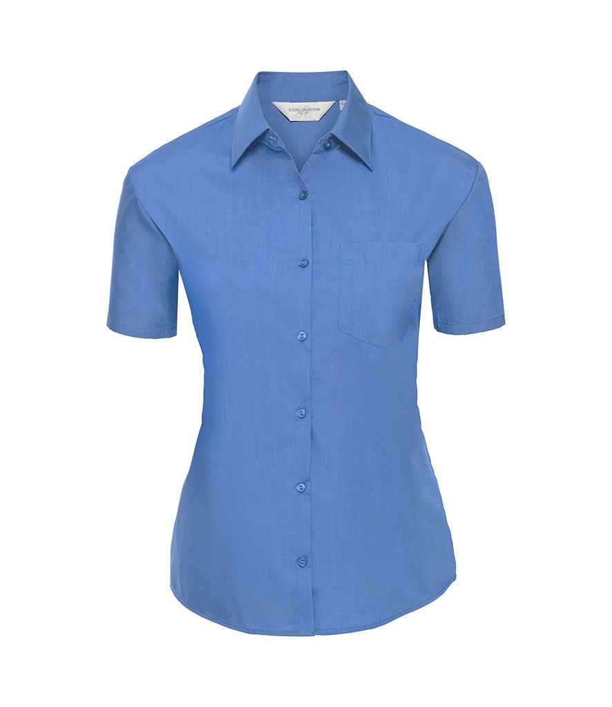 Russ. Ath. Coll. Lds Poplin S/S Shirt