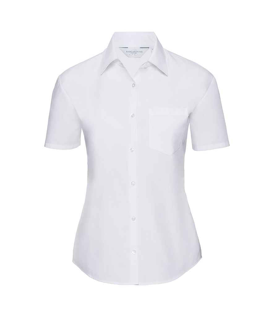 Russ. Ath. Coll. Lds Poplin S/S Shirt
