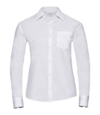 Russ. Ath. Coll. Lds Cot/Pop L/S Shirt