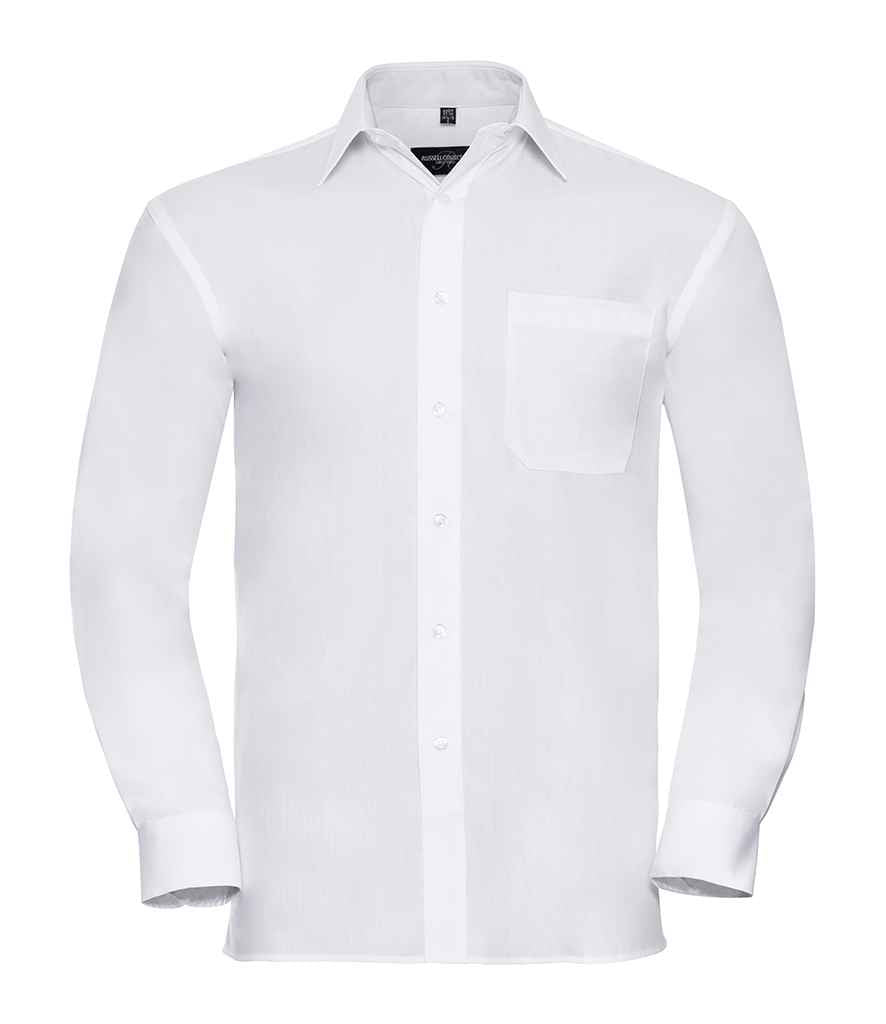 Russ. Ath. Coll. Cot/Poplin L/S Shirt