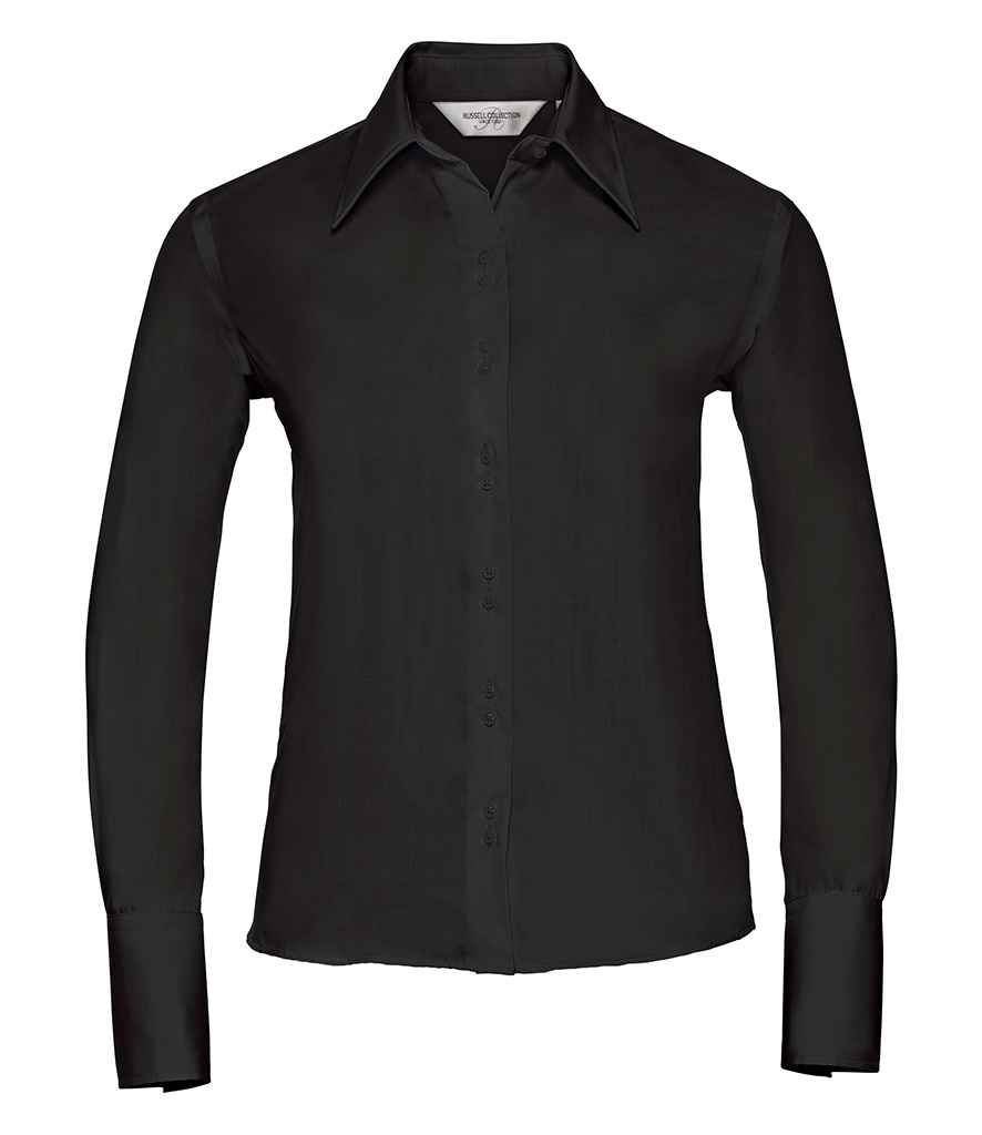 Russ. Ath. Coll. Lds L/S Non Iron Shirt