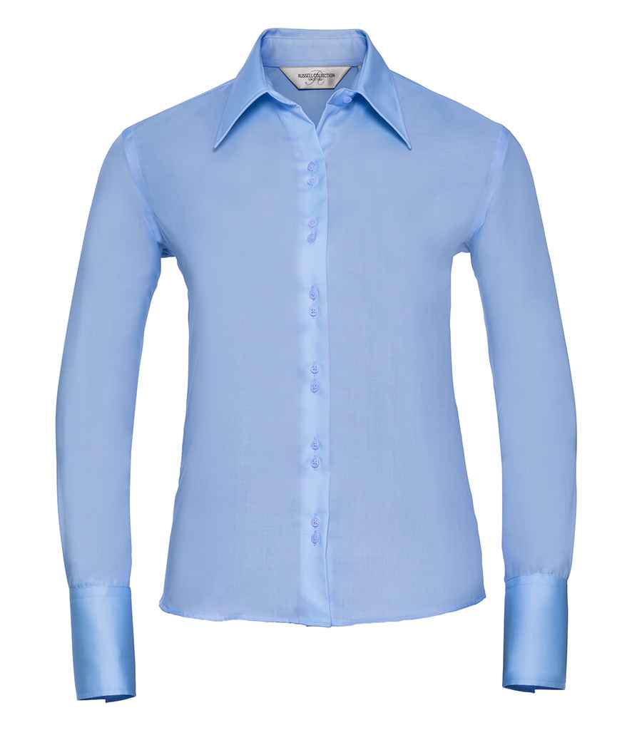 Russ. Ath. Coll. Lds L/S Non Iron Shirt