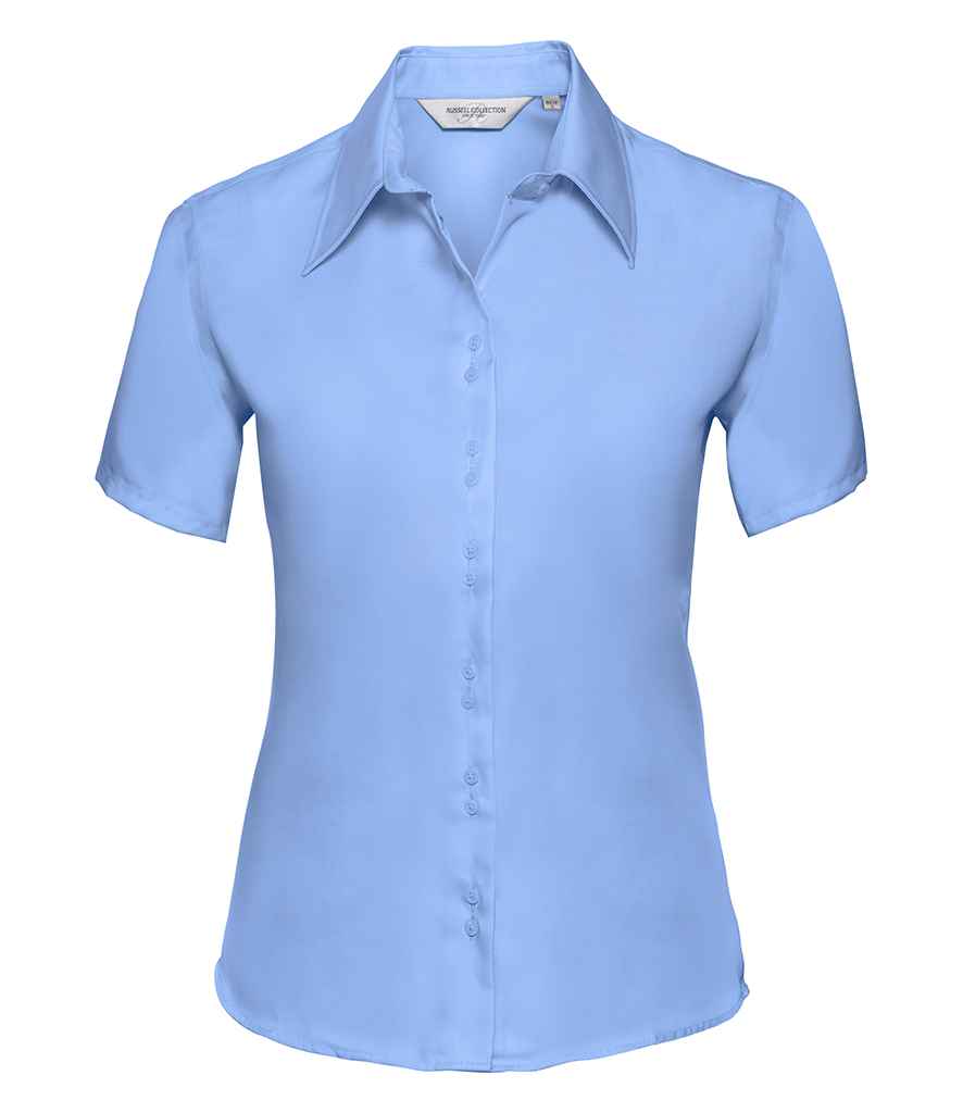 Russ. Ath. Coll. Lds S/S Non Iron Shirt