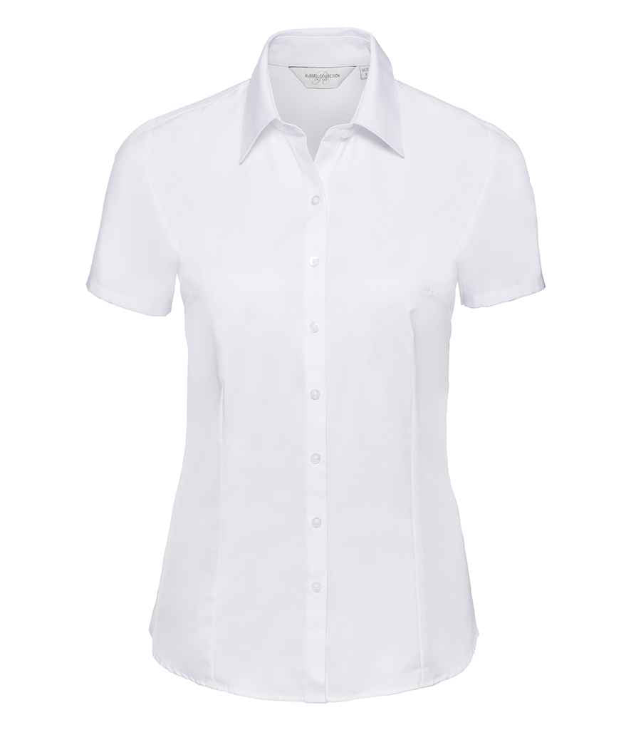 Russ. Ath. Coll. Lds. S/S Herringbone Shirt