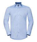 Russ. Ath. Coll. L/S Cntrst. Herringbone Sht.