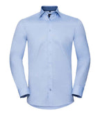 Russ. Ath. Coll. L/S Cntrst. Herringbone Sht.