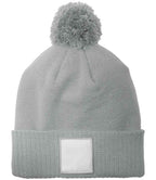 Beechfield Applique Patch Pom Beanie