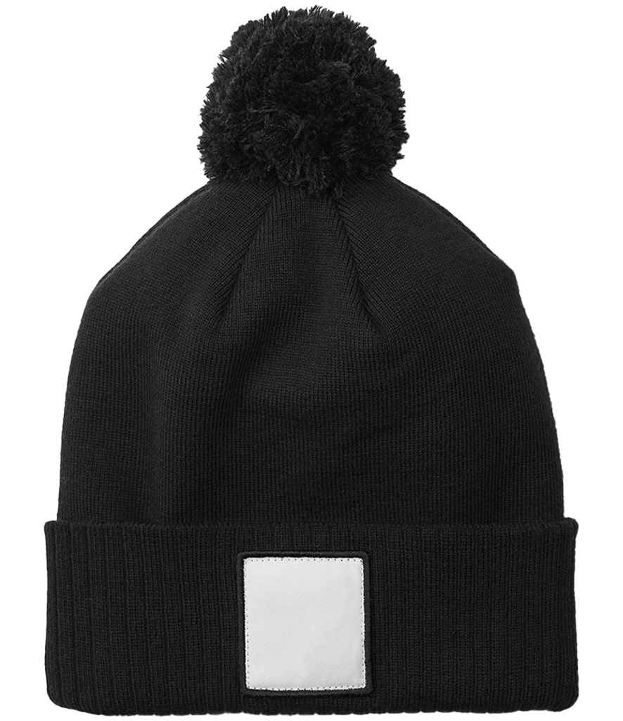 Beechfield Applique Patch Pom Beanie