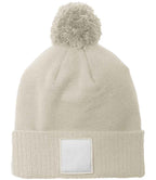 Beechfield Applique Patch Pom Beanie