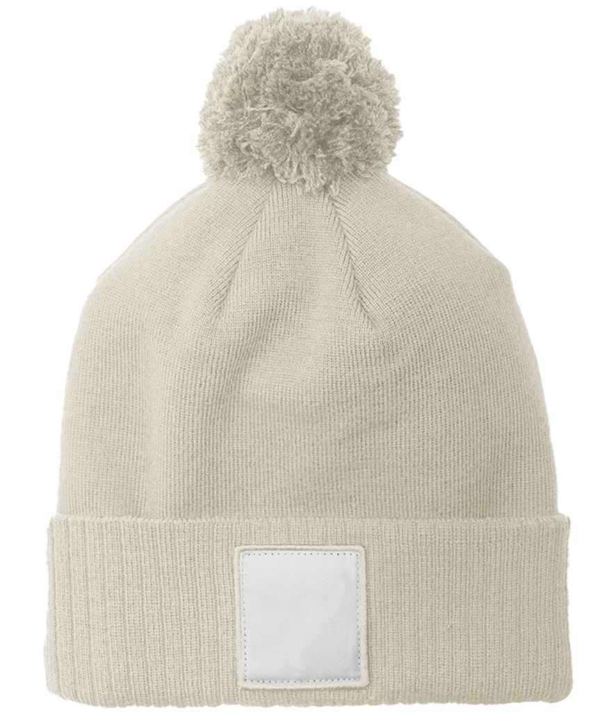 Beechfield Applique Patch Pom Beanie
