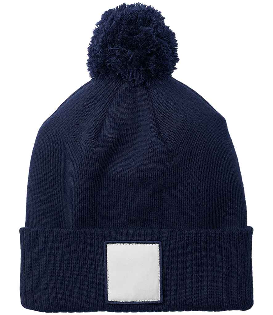 Beechfield Applique Patch Pom Beanie