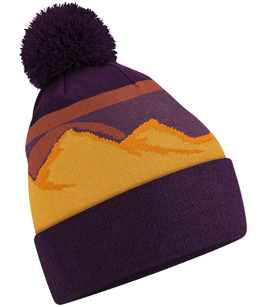 B/field Mountain Peaks Pom Pom Beanie