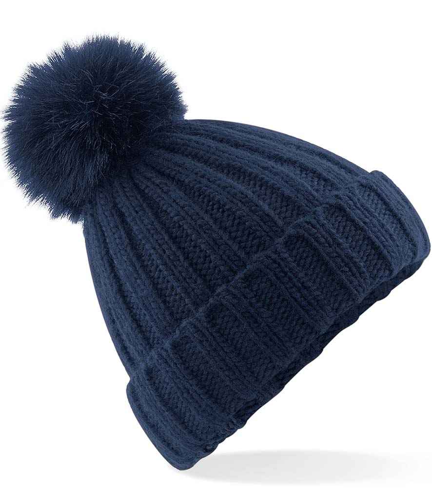 B/field Verbier Fur Pop Pom Beanie