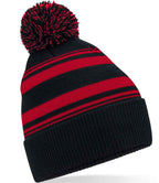 B/field Striped Fan Beanie