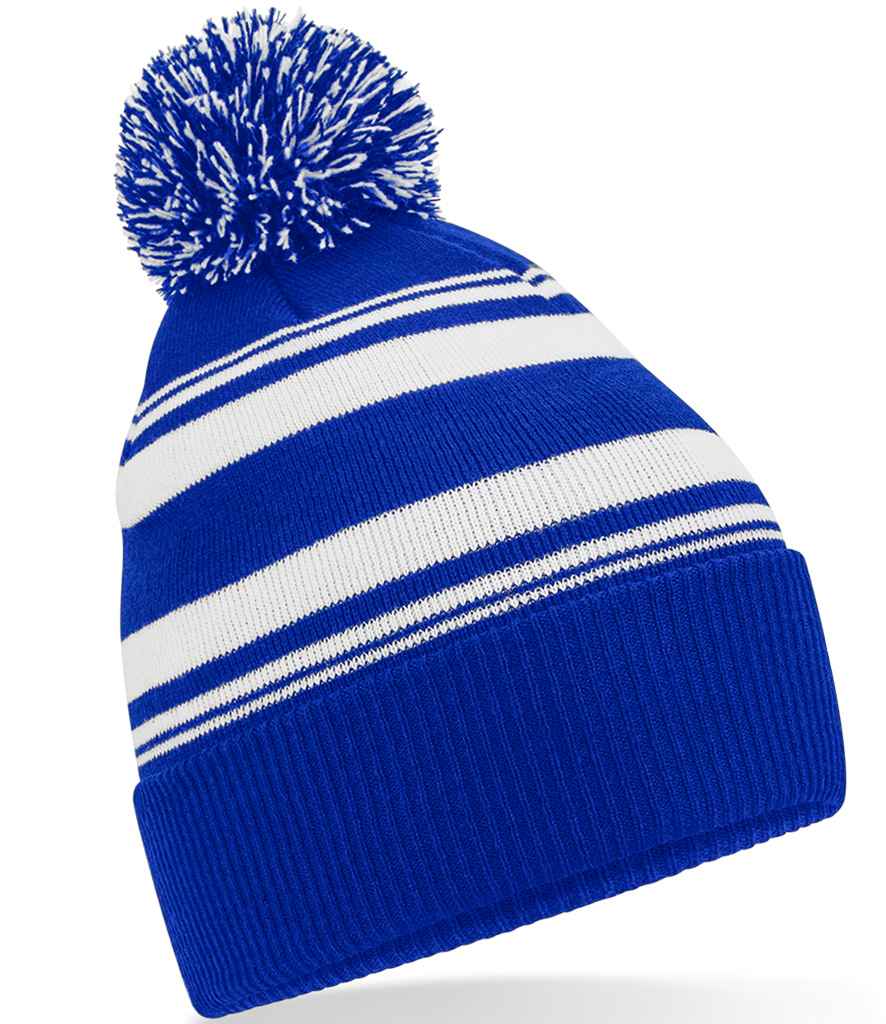 B/field Striped Fan Beanie