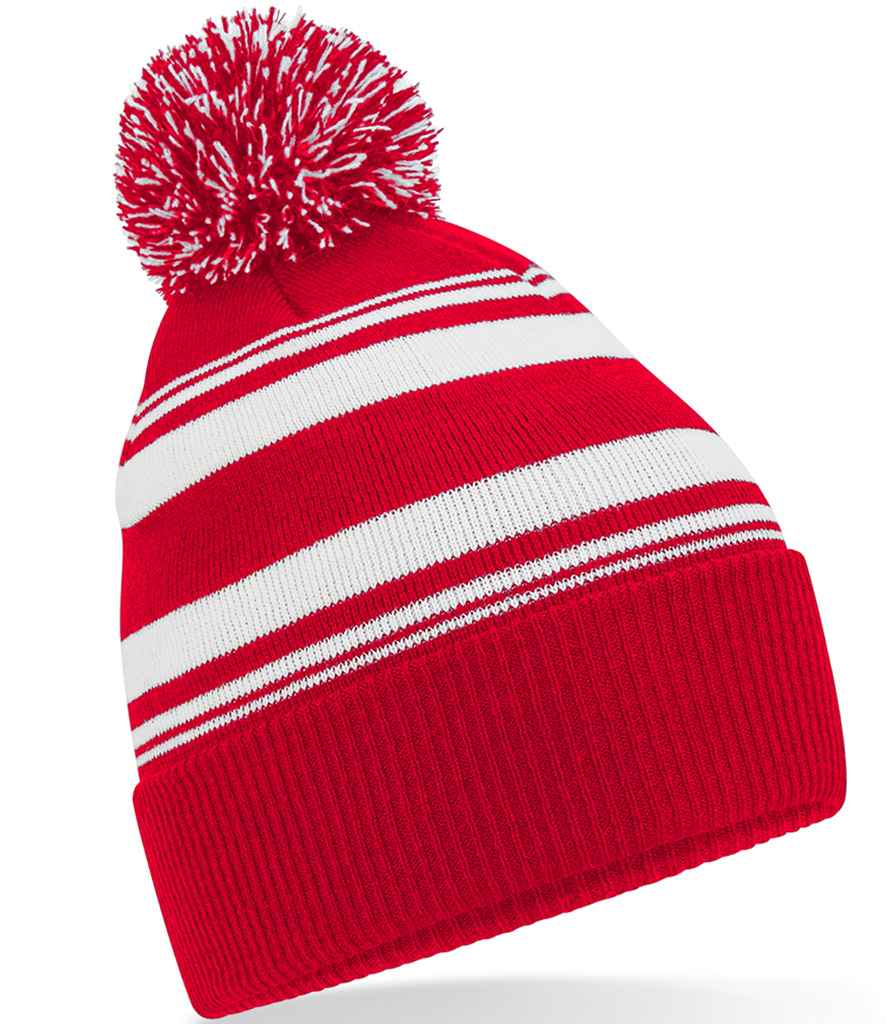 B/field Striped Fan Beanie