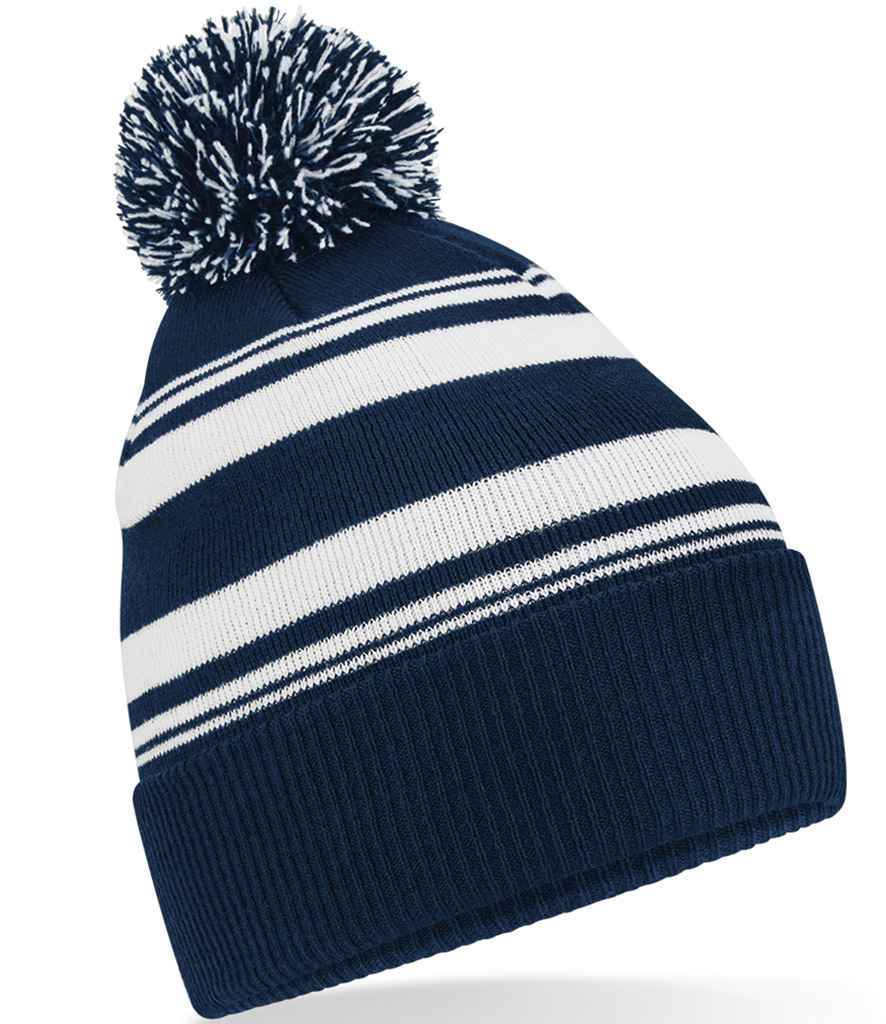B/field Striped Fan Beanie