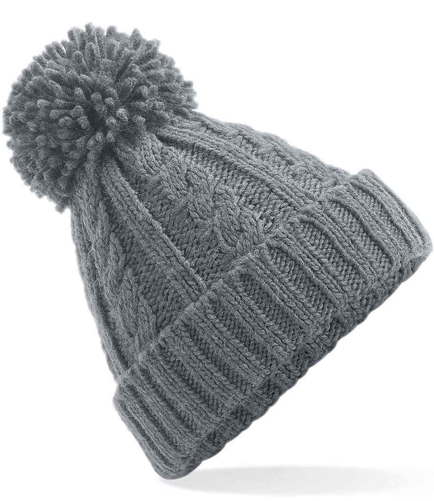 B/field Cable Knit Melange Beanie