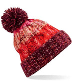 B/field Corkscrew Pom Pom Beanie