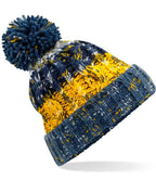B/field Corkscrew Pom Pom Beanie