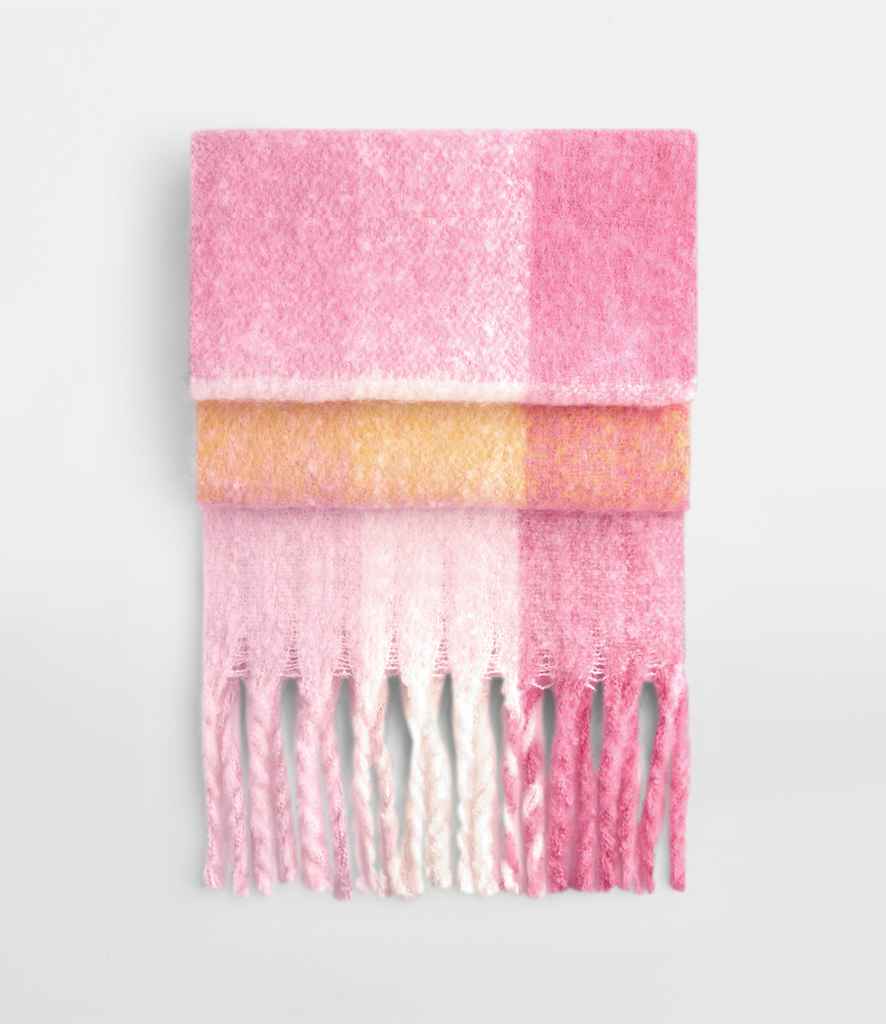 B/field Fluffy Check Scarf