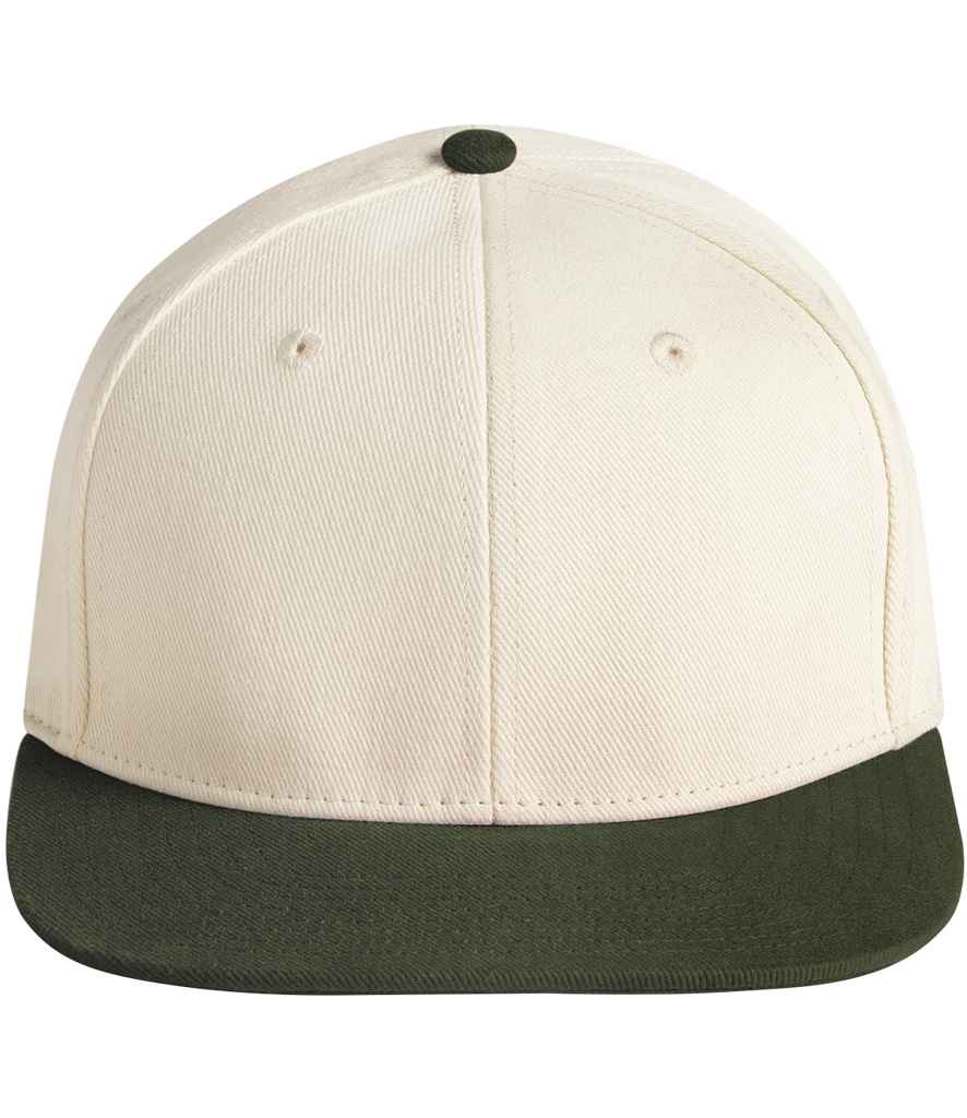 B/field Contrast Flat Peak 6 Panel Cap