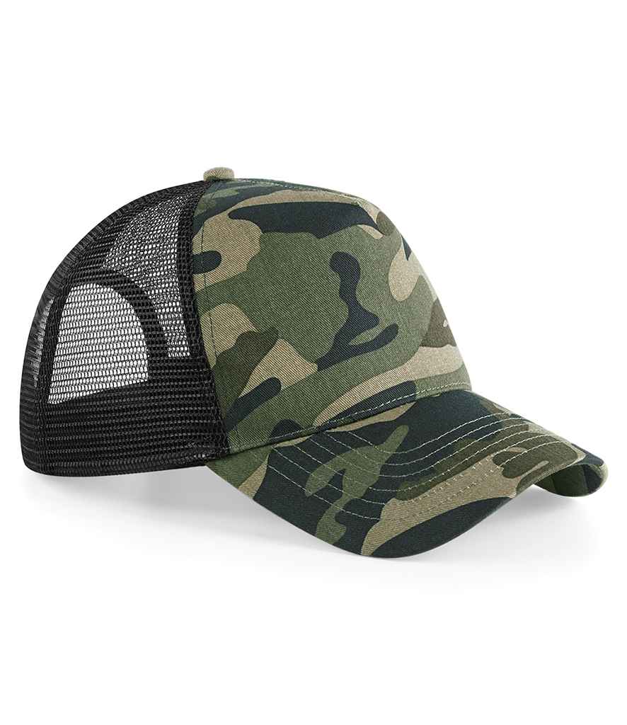 B/field Camo Snapback Trucker Cap