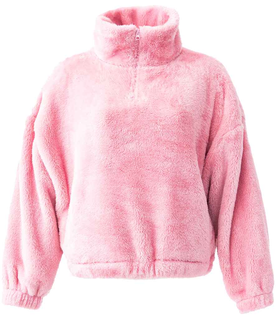 Brand Lab Lds Fluffy Fleece 1/4 Zip