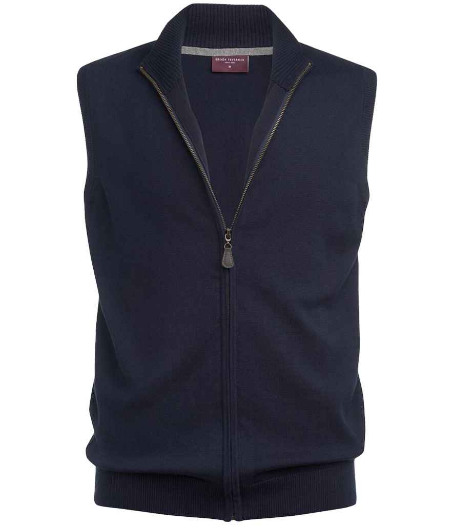 Brook Tav. Lincoln Knitted Zip Gilet