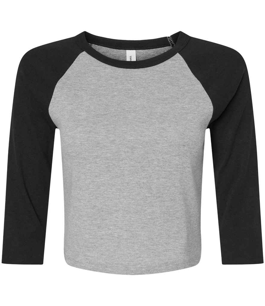 Bella Micro Rib 3/4 Raglan Baby Tee