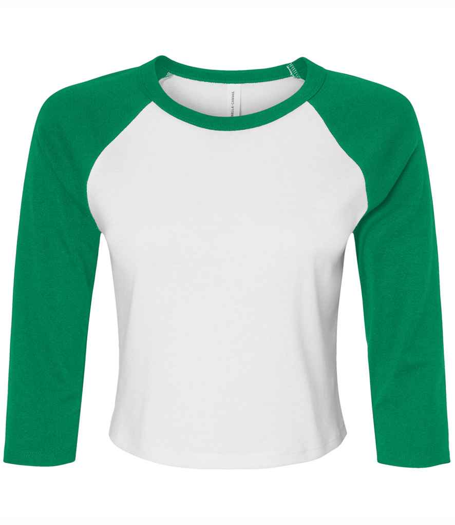 Bella Micro Rib 3/4 Raglan Baby Tee