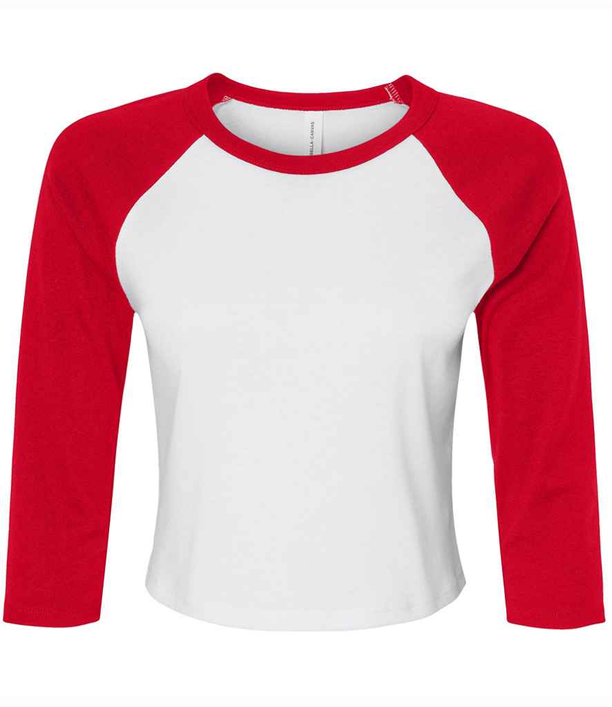 Bella Micro Rib 3/4 Raglan Baby Tee